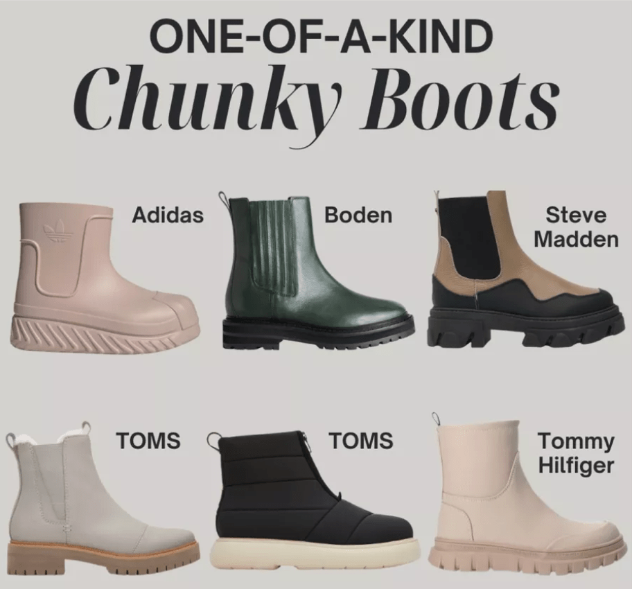 One-Of-A-Kind Chunky Boots