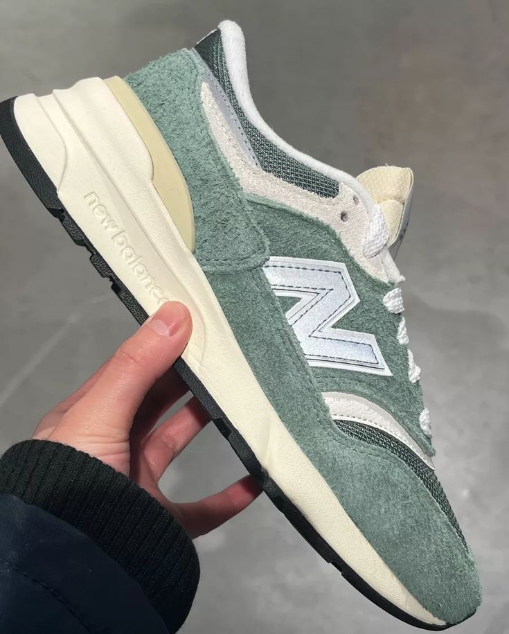 New Balance 997R Trainers, green, sneakers, mint green like, men’s