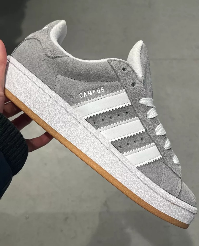 Adidas Campus 00’s Grey White, Adidas, rubber, regular fit