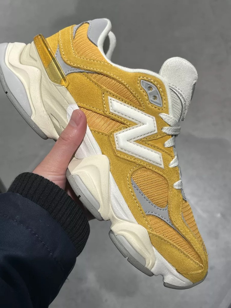 Strive for greatness, step by step. Unleash your potential with the sleek and dynamic New Balance 9060 – where style meets performance. Crystal pink, Varsity gold #NewBalance #StepIntoInnovation