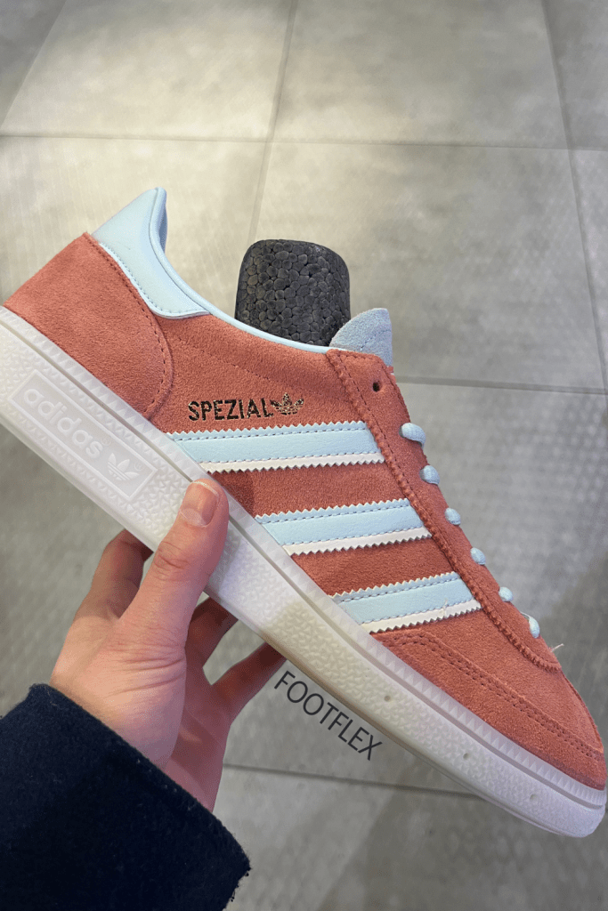 Adidas Spezial in Red-Cream White-Crystal White, Lace up, trainers, suede, white gum