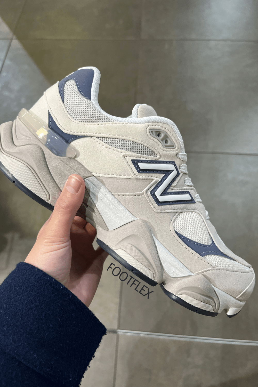 New Balance 9060 in Beige &&nbsp;Navy