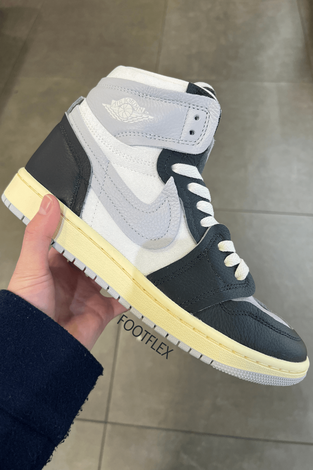 Nike Air Jordan in Grey, White &&nbsp;Black