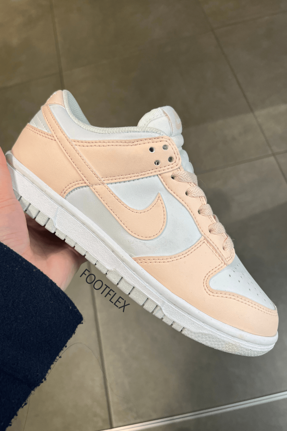 Nike Low Dunk in White and&nbsp;Pink
