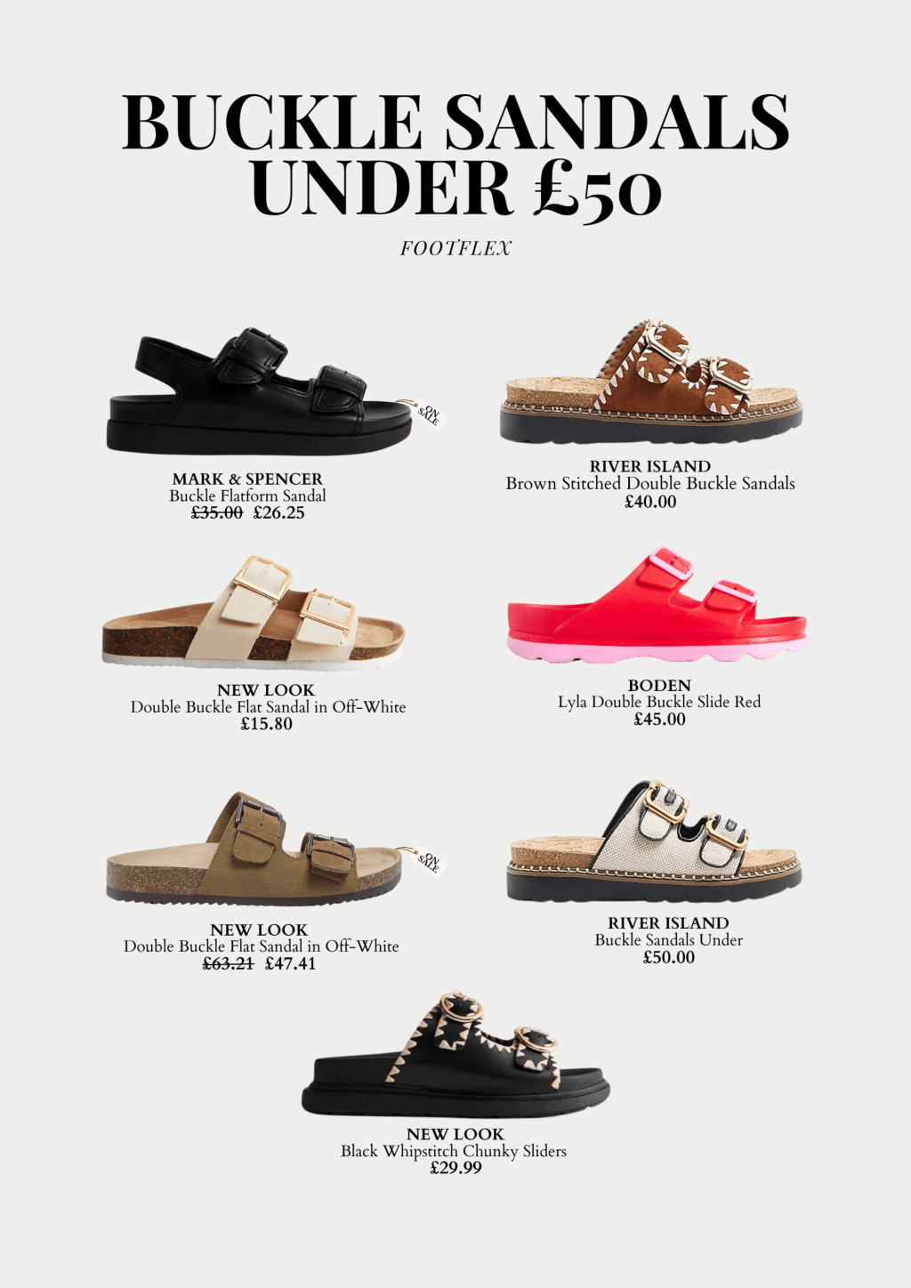 Buckle Sandals Under&nbsp;£50