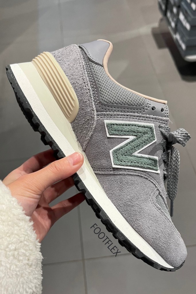 New Balance 574, Classic Kicks, Grey And Green Style, Sneaker Vibes, Timeless Footwear, Everyday Sneakers, Sneaker Style, Casual Cool, Streetwear Essentials, Retro Vibes, Green And Grey, Earth Tone Kicks, Subtle Style, Muted Tones