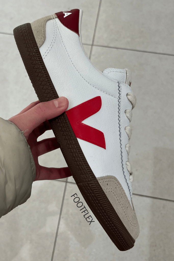Veja Sneakers, Veja Volley, Red Sneakers, Veja Style, Sustainable Sneakers, Eco Friendly Fashion, Veja Lovers, Chic And Sustainable, Street Style Sneakers, Red Veja