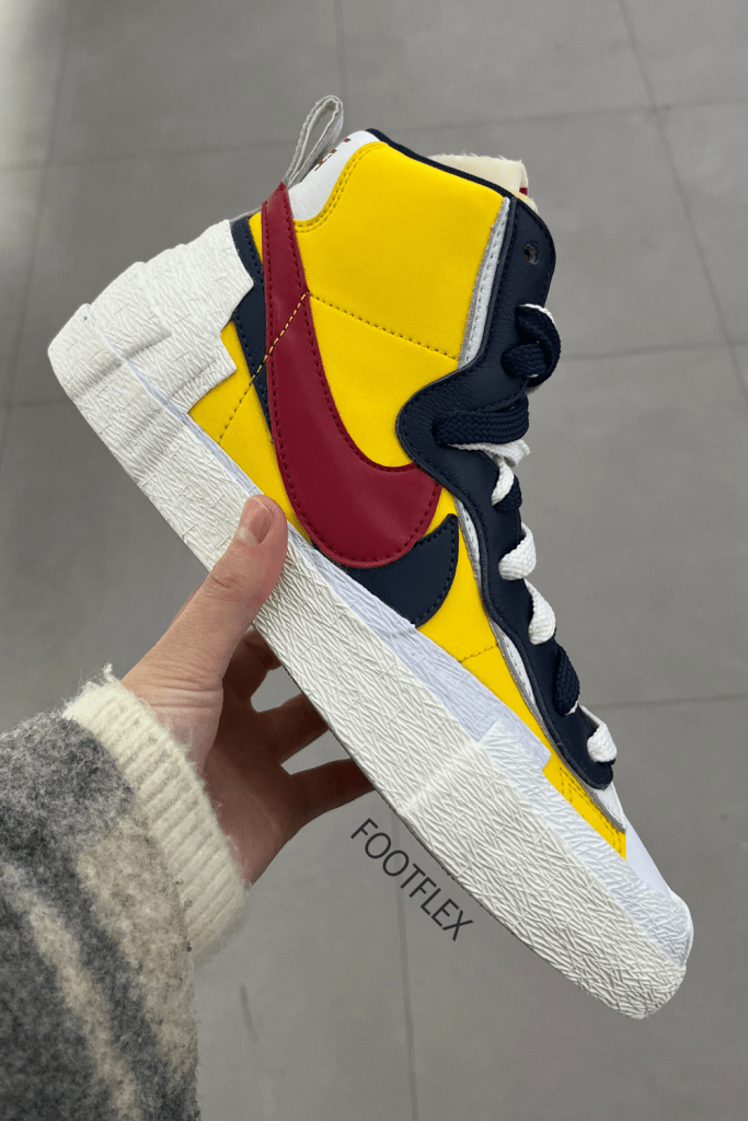 How about these hashtags for the Nike x Sacai Blazer Mid Varsity in Maize & Red:
Nike Sacai Blazer Mid, Blazer Mid Varsity, Sacai Collab, Maize And Red, Sneaker heads, Nike Style, Blazer Mid, Sacai Sneakers, Kick Game Strong, Fresh Kicks