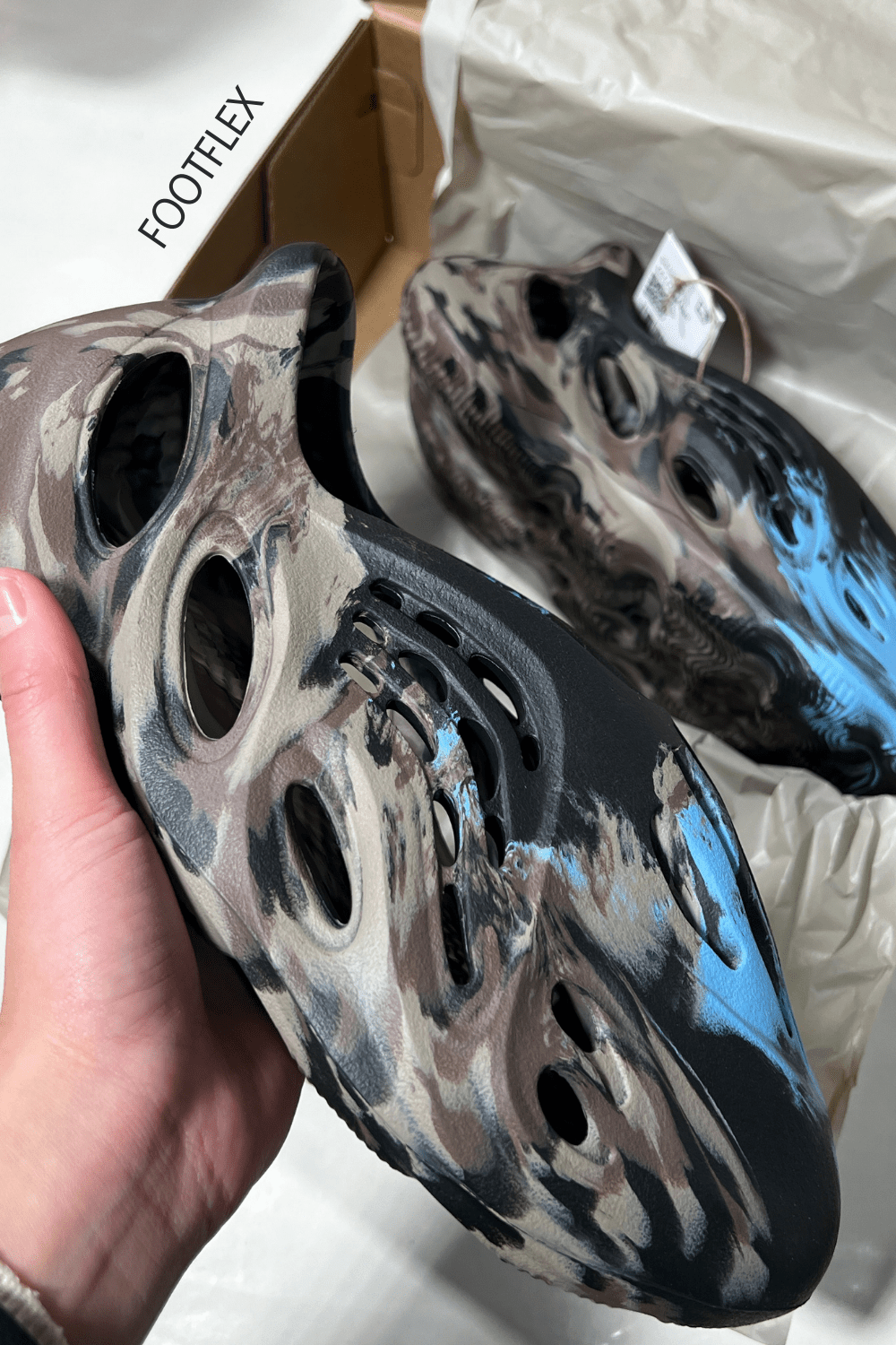 Adidas Yeezy Foam Runner in Brown & Blue&nbsp;Sneakers