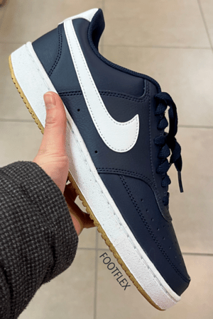 Nike Court Vision Low in Navy &&nbsp;White
