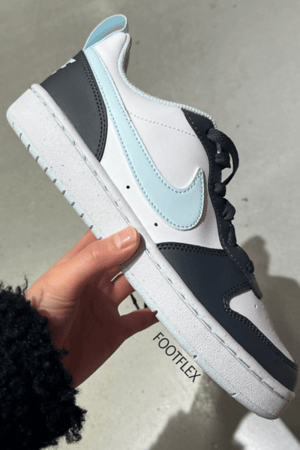 Nike Court Borough Low Recraft in Grey &&nbsp;Blue