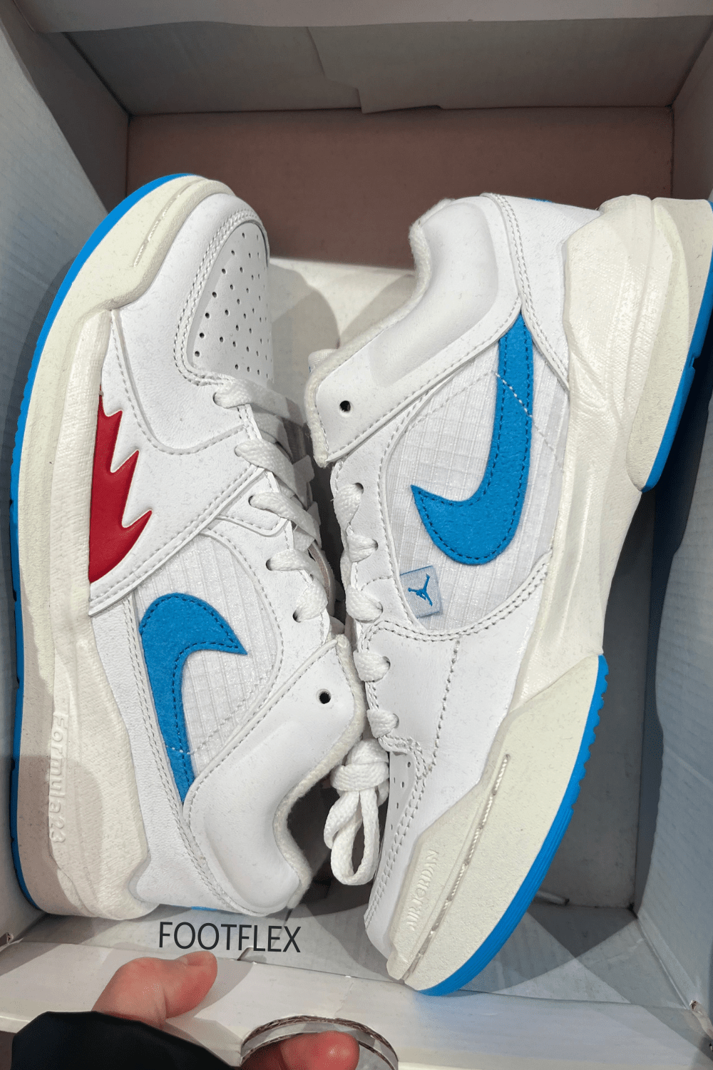 Jordan Stadium 90 sneakers in White, Red &&nbsp;Blue
