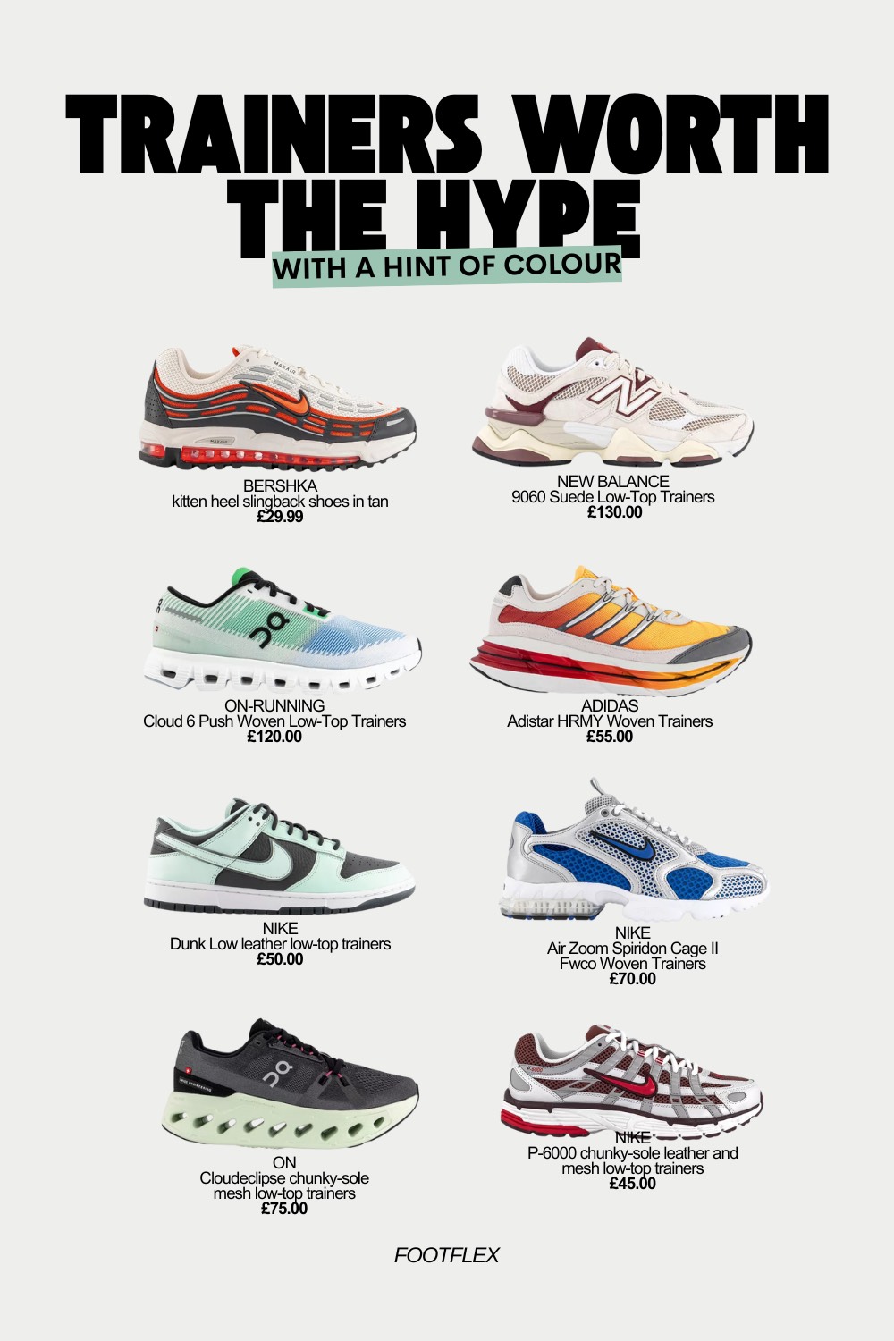 Trainers Worth The Hype With a Hint of&nbsp;Colour