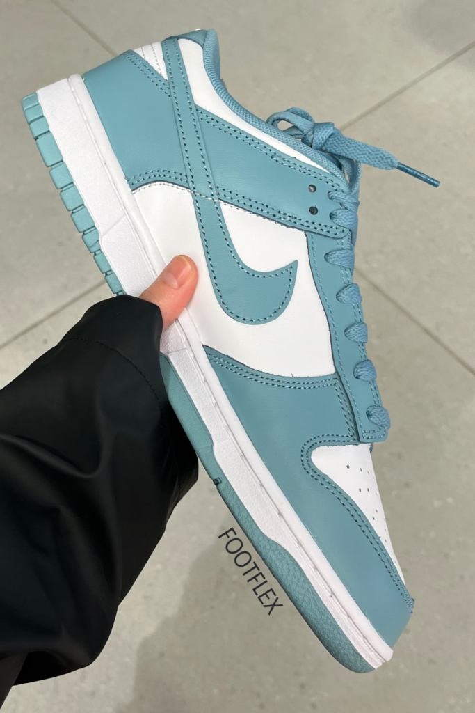 Nike, Dunk Low, Retro Trainers, Denim Turquoise, Nike Dunk, Street Style, Sneaker Head, Casual Kicks, Fresh Kicks, Everyday Style, Urban Fashion, Limited Edition, Sneaker Vibes, Style Essentials, Nike Style