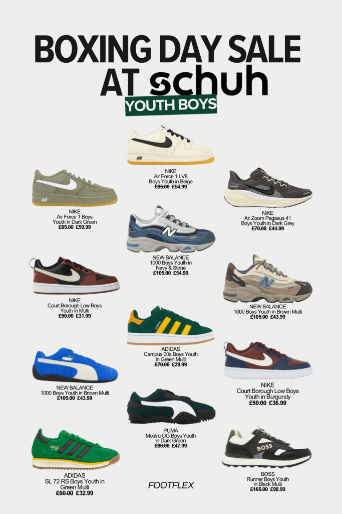 Boxing Day Sale, Youth Boys Footwear, Boys Shoes, Schuh Sale, Footwear Deals, Youth Shoes, Sale Alert, Kids Footwear, Holiday Deals