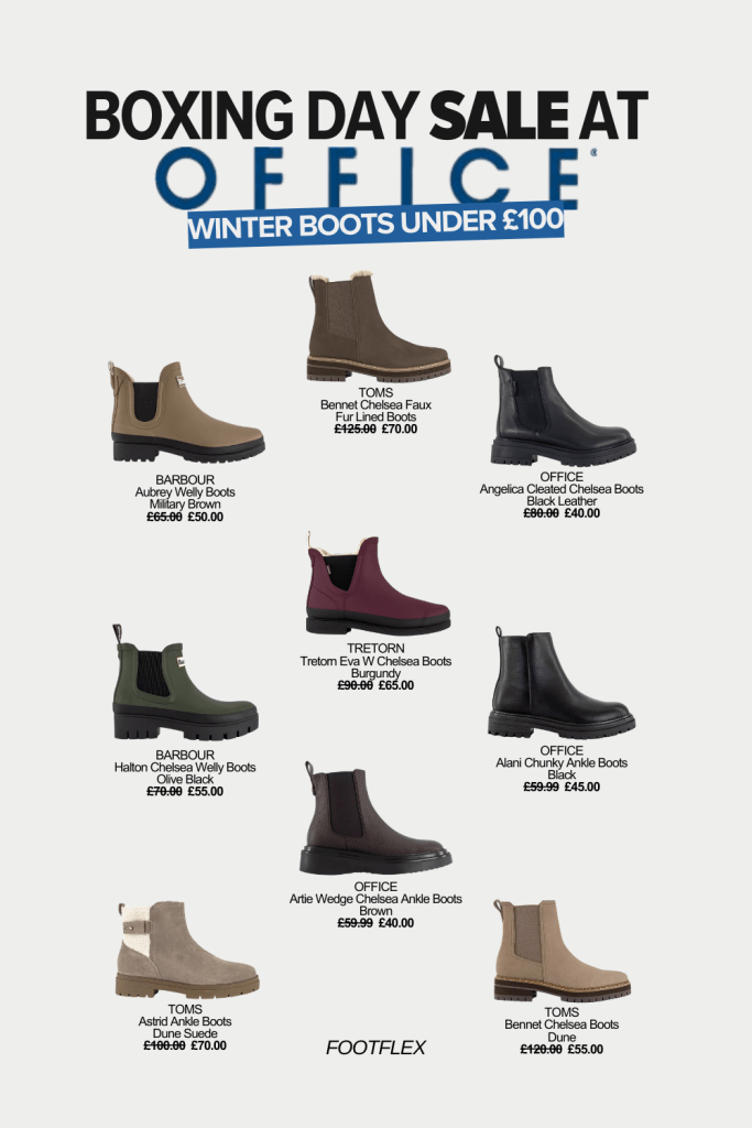 Boxing Day Sale, Winter Boots, Boots Under 100, Winter Footwear, Office Sale, Boots For Less, Discount Boots, Stylish Boots, Chelsea Boots, Fashion Boots, Winter Style, Sale Finds, Winter Wardrobe, Footwear Deals, Trendy Boots, Boots Season