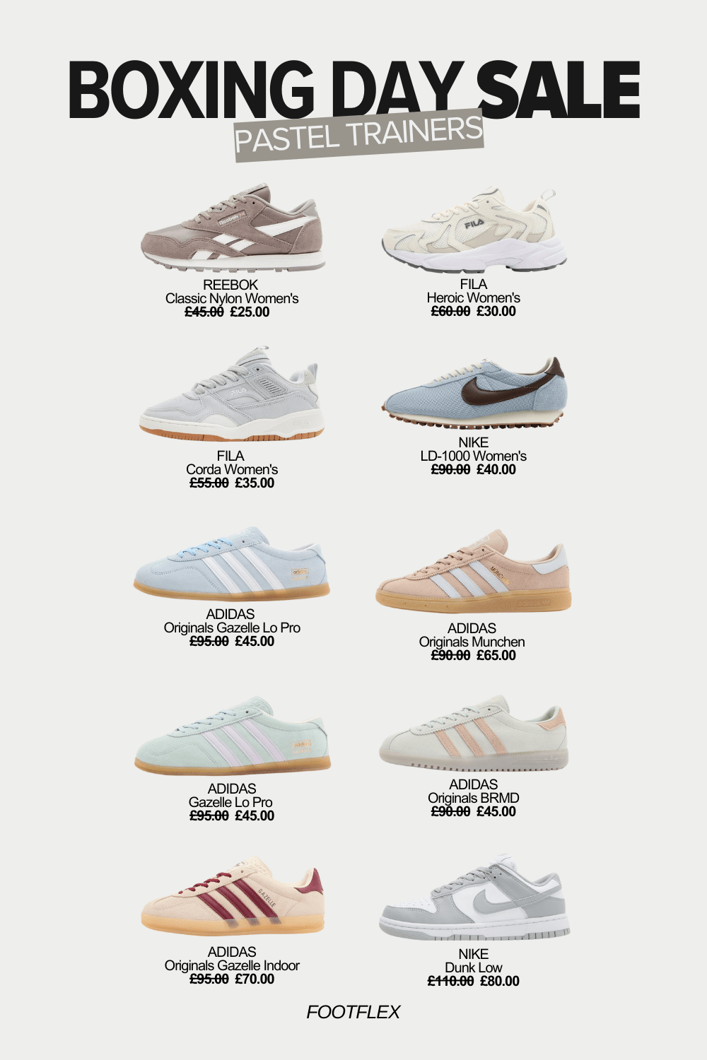 Boxing Day Sale: Pastel&nbsp;Trainers