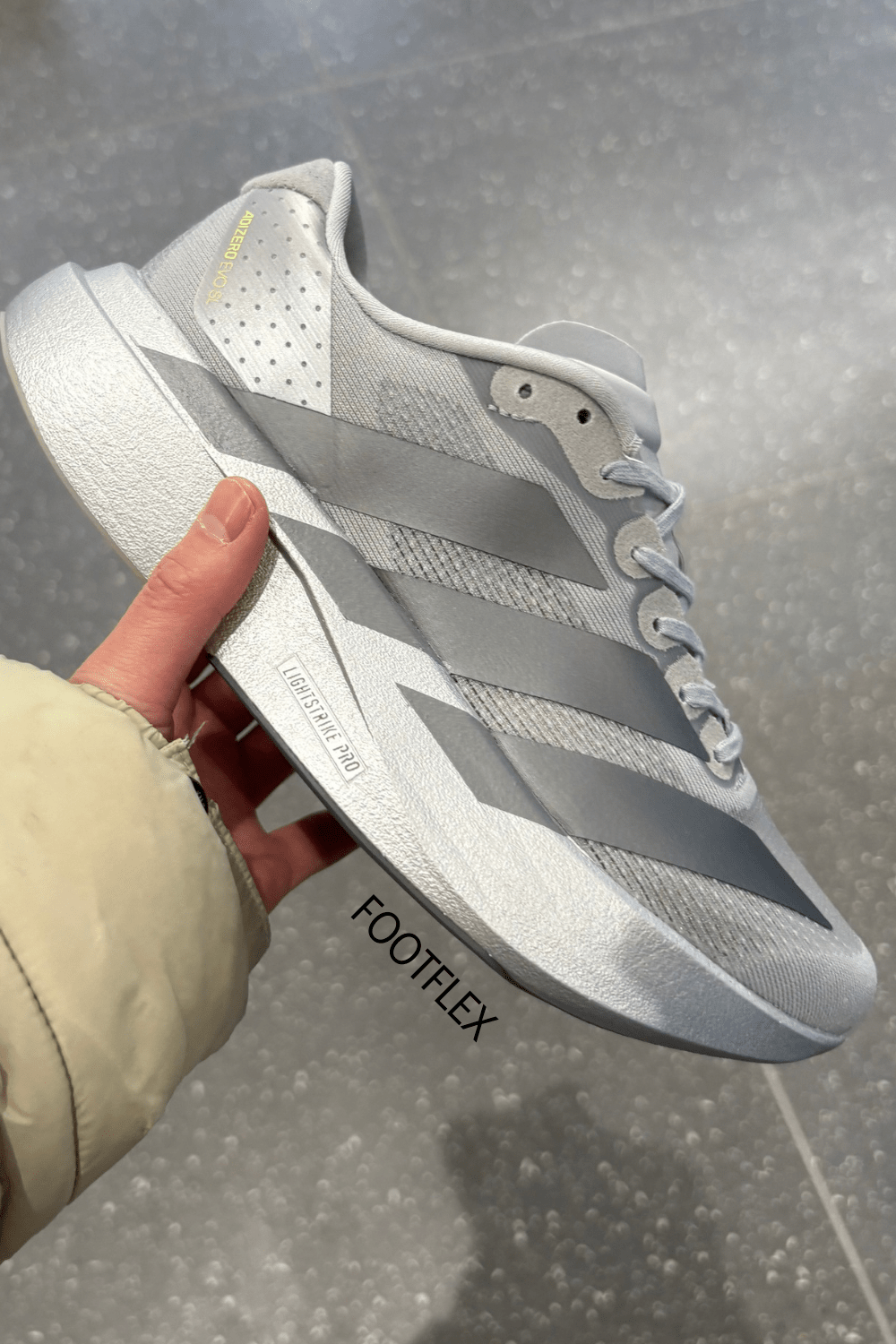 Adidas Adizero Evo SL in Silver&nbsp;Metallic
