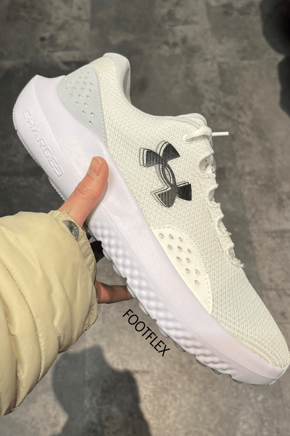 Under Armour Men’s Charged Surge 4 in&nbsp;White